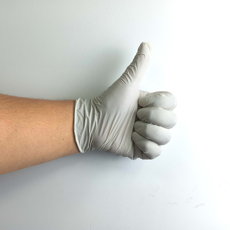 Natural Powder Free White Latex Rubber Gloves