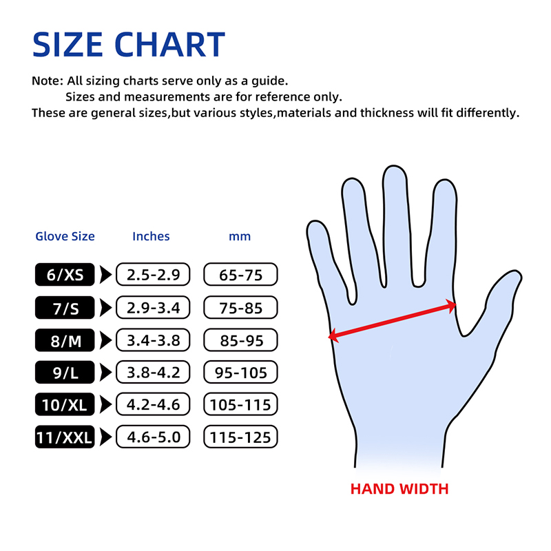 Green medical disposable powder-free nitrile gloves